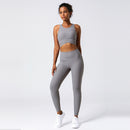 Ladies High Waist Butt Lift Fitness Suit Yoga Suit