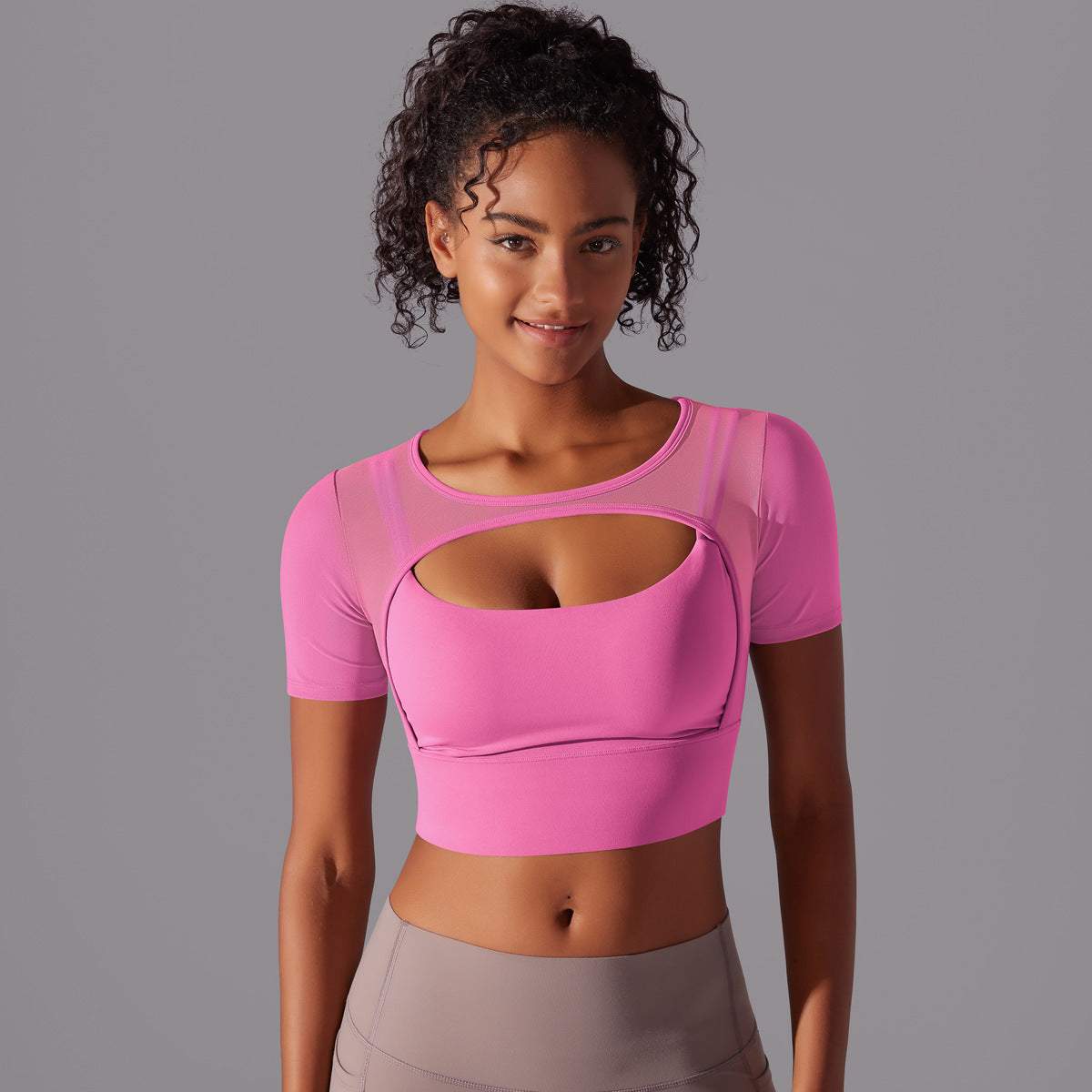 Double-Layer Yoga Top