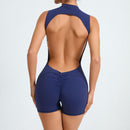 Sleeveless Back Hollow Yoga Jumpsuit Summer