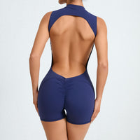 Sleeveless Back Hollow Yoga Jumpsuit Summer