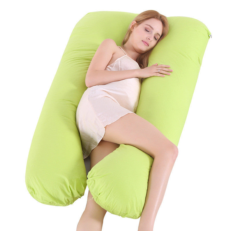 U-Shape Pregnancy Pillow – Ice Silk Maternity Support for Comfort