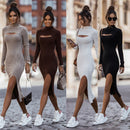 Knitted Bodycon Midi Dress