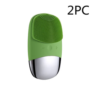 Mini Electric Silicone Face Cleansing Brush & Massager