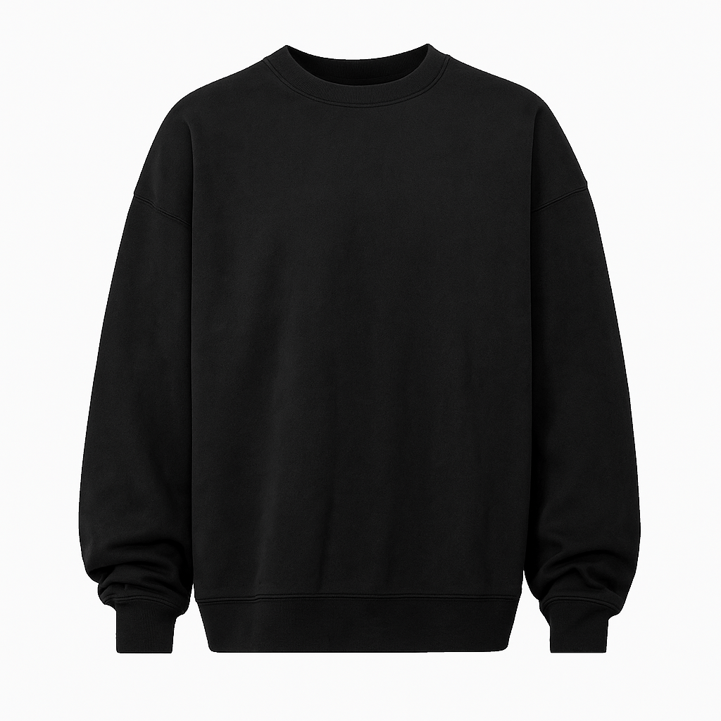 Suede Heavy Round Neck Sweater