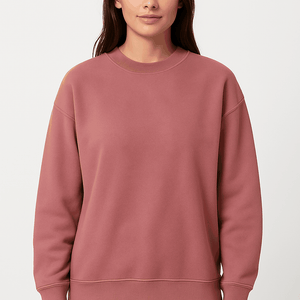 Suede Heavy Round Neck Sweater